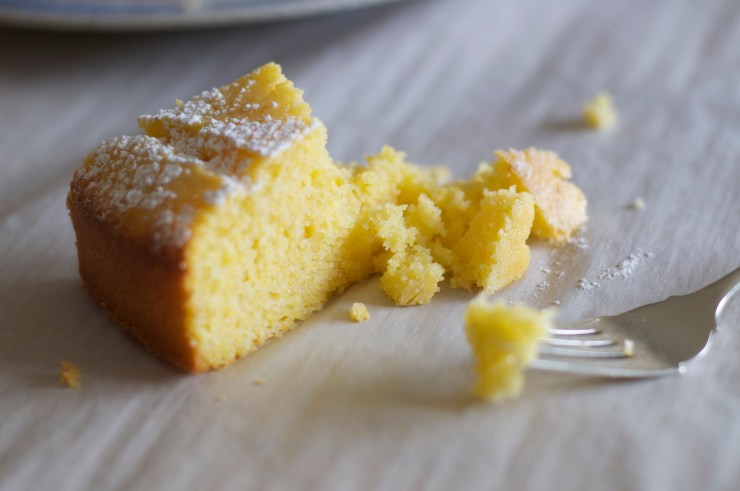 Lemon Cornmeal Cake - A Pat & A Pinch