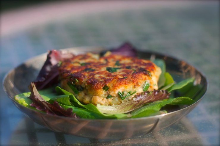 Indian Spiced Salmon Cakes - A Pat & A Pinch