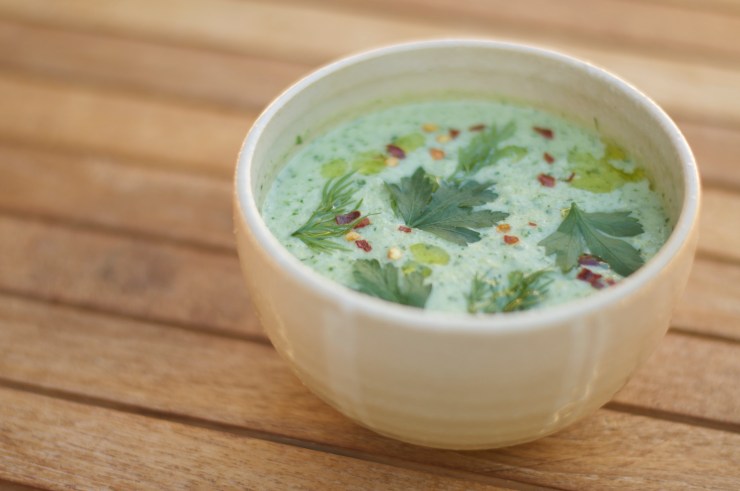Chilled Cucumber Soup - A Pat & A Pinch