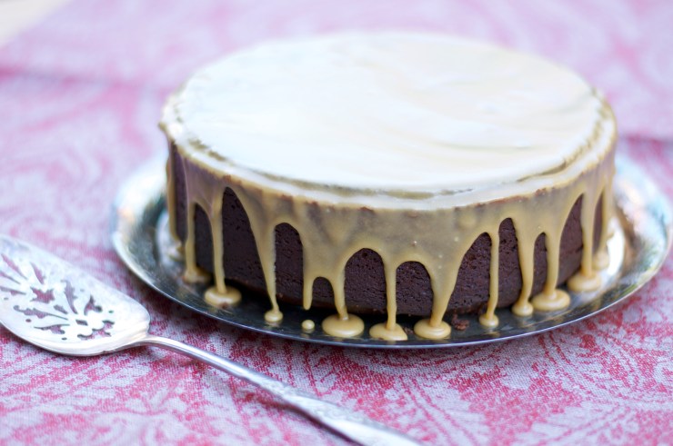 Guinness Chocolate Cake with Salted Caramel Glaze
